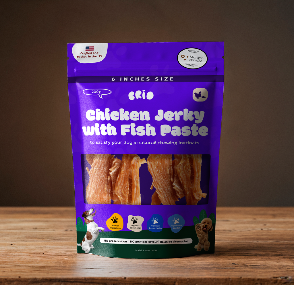 Chicken Jerky with Fish Paste
