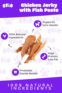 Chicken Jerky with Fish Paste