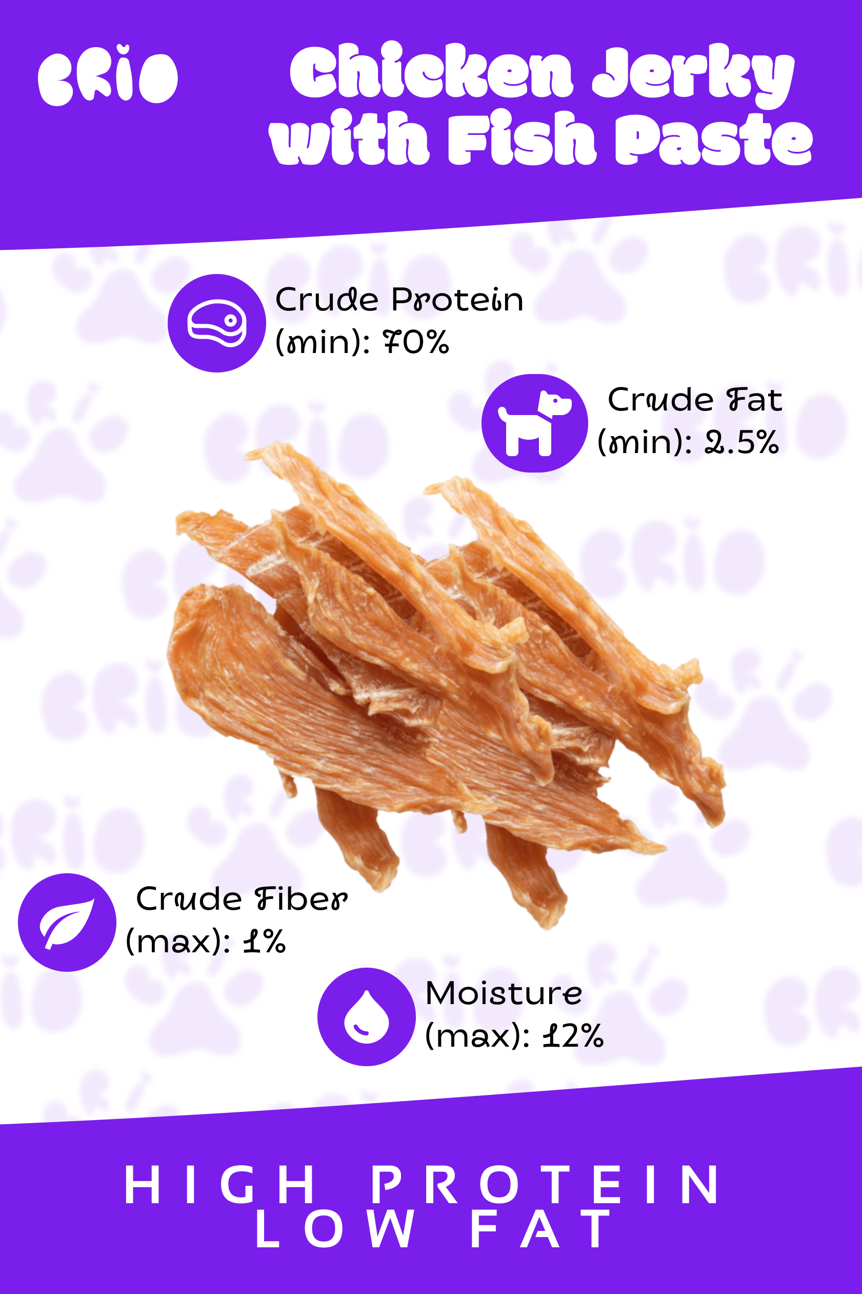 Chicken Jerky with Fish Paste