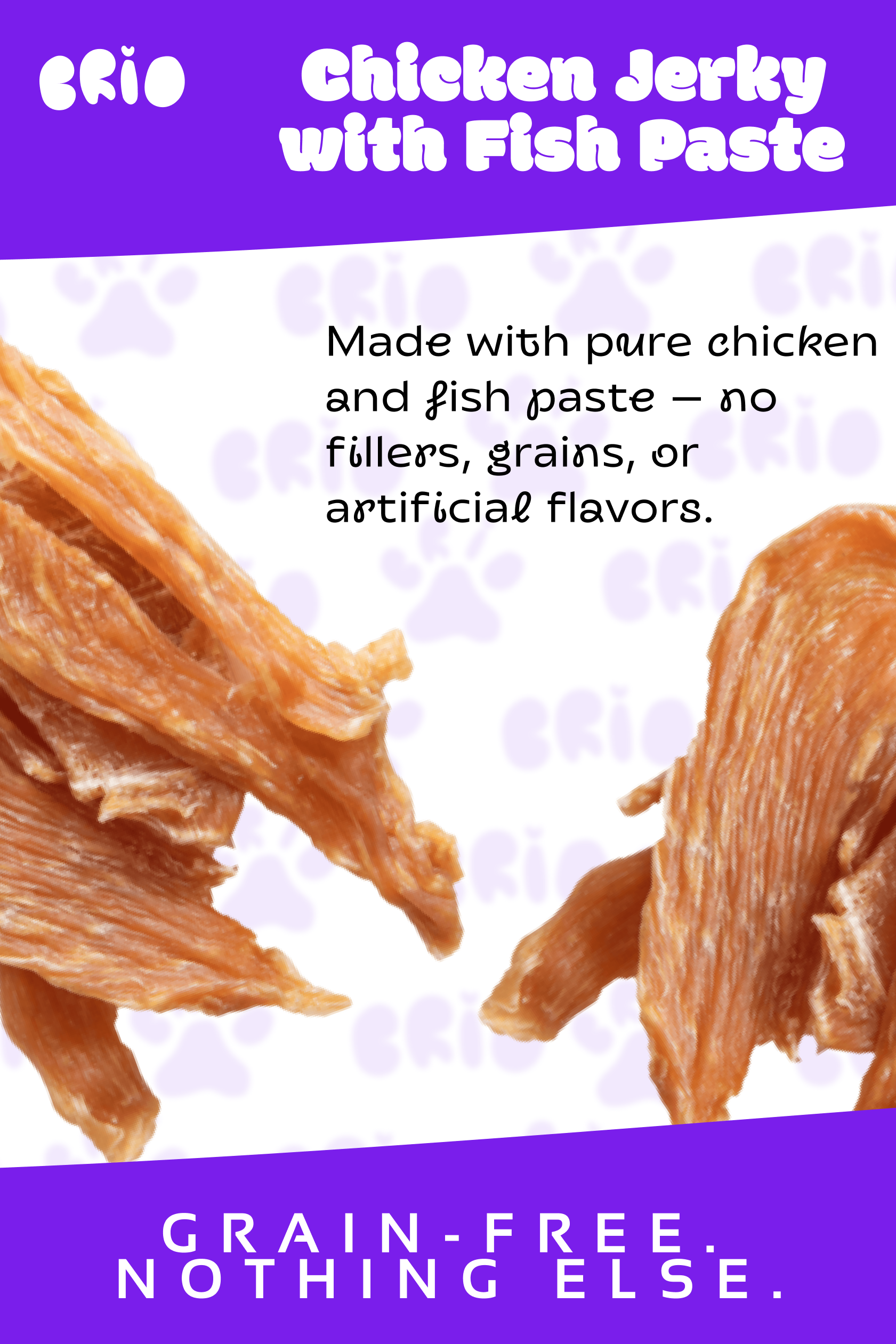 Chicken Jerky with Fish Paste