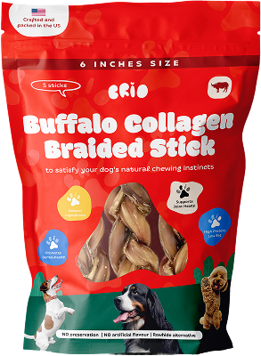 Buffalo Collagen Braided Stick